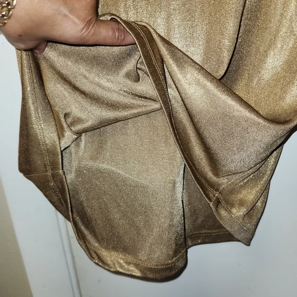 BCBGMAXAZRIA Metallic Gold Shimmer Tank Mini Dress Slip Size L is available  for purchase on au PAY Market - Imported Goods Online Store Co.Ltd. | au  PAY Market - Online Shopping Site